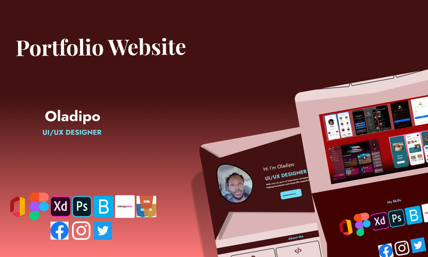Cover page portfolio template